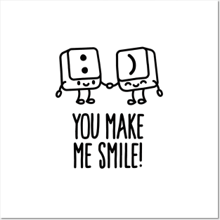 You make me smile Posters and Art